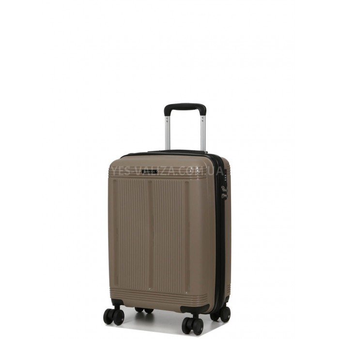 Чемодан малый S полипропилен беж 55х36х23+5см/47л/2.9кг/Worldline 292, фото 2