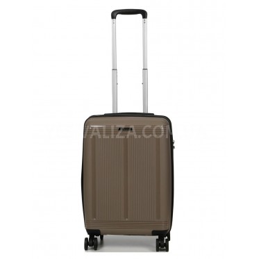 Валіза мала S поліпропілен беж 55х36х23(+5)см/47л/2.9кг/Worldline 292