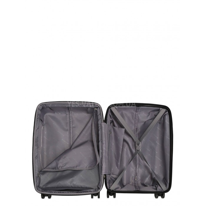 Чемодан малый S полипропилен чёрный 55х36х23+5/47л/2.9кг/Worldline 292, фото 9