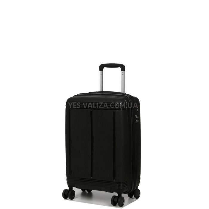 Чемодан малый S полипропилен чёрный 55х36х23+5/47л/2.9кг/Worldline 292, фото 2