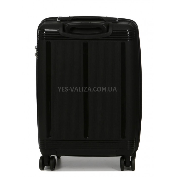 Чемодан малый S полипропилен чёрный 55х36х23+5/47л/2.9кг/Worldline 292, фото 3