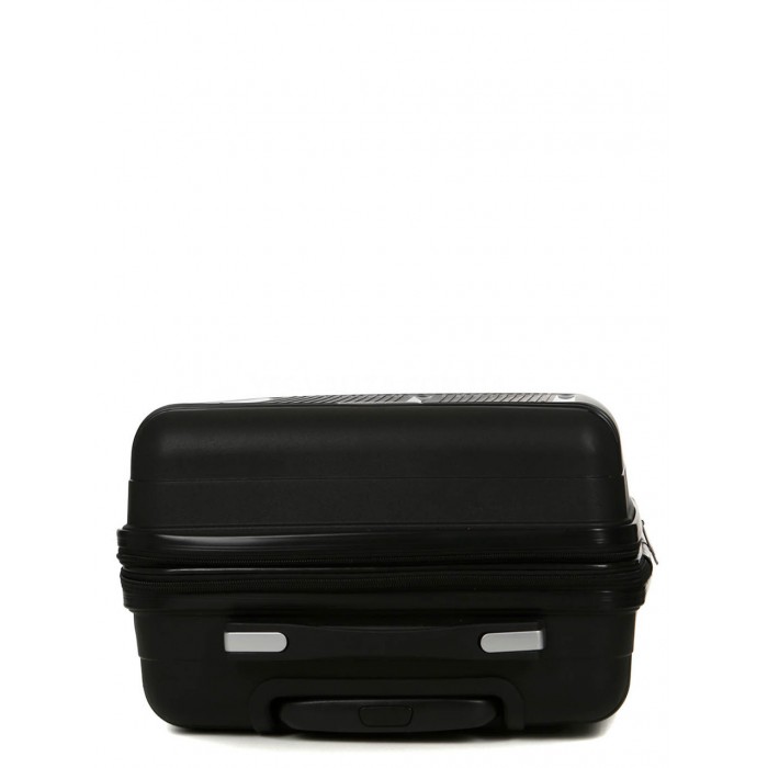 Чемодан малый S полипропилен чёрный 55х36х23+5/47л/2.9кг/Worldline 292, фото 6