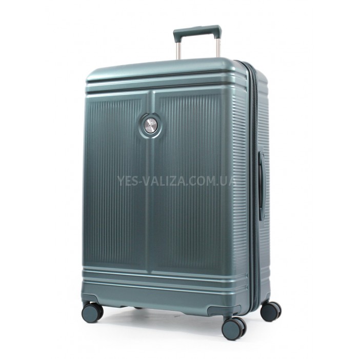 Чемодан большой L поликарбонат зелёный 75х51х31+5см/125л/4.45кг/Airtex, фото 1