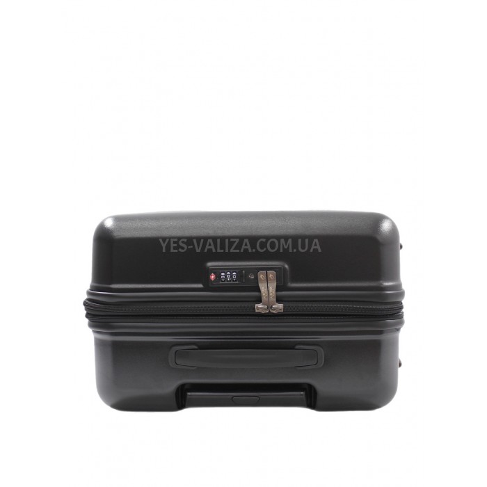 Чемодан большой L поликарбонат чёрный 75х51х31+5/125л/4.45кг/Airtex649, фото 6