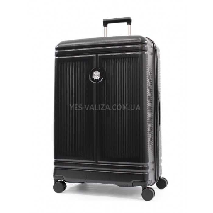 Валіза велика L полікарбонат чорна 75х51х31+5см/125л/4.45кг/Airtex 649, фото 1