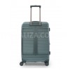 Валіза середня М полікарбонат зелена 65х44х25+5/82л/3.65кг/Airtex 649, фото 13
