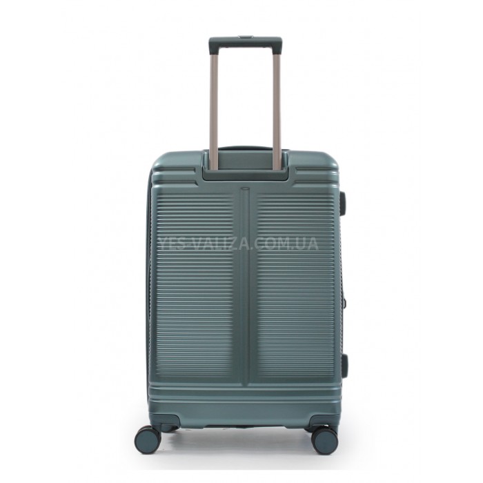Валіза середня М полікарбонат зелена 65х44х25+5/82л/3.65кг/Airtex 649, фото 3