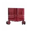 Чемодан малый S поликарбонат красный 55x35x20+5см/48л/2.8кг/Airtex 649, фото 17