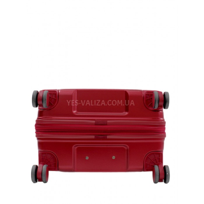 Чемодан малый S поликарбонат красный 55x35x20+5см/48л/2.8кг/Airtex 649, фото 7