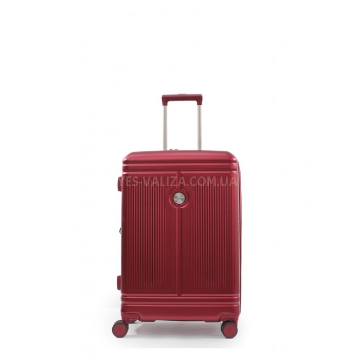 Чемодан малый S поликарбонат красный 55x35x20+5см/48л/2.8кг/Airtex 649, фото 2