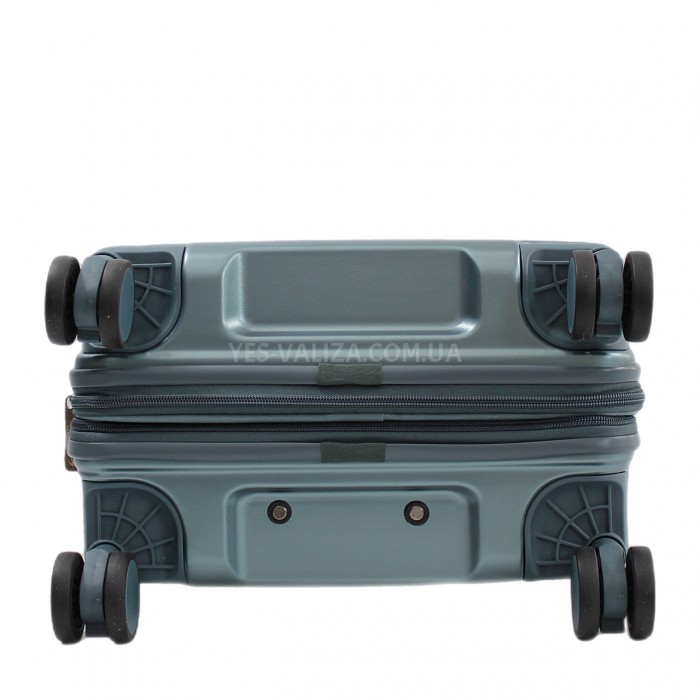 Валіза мала S полікарбонат зелена 55x35x20(+5)см/48л/2.8кг/Airtex 649, фото 7