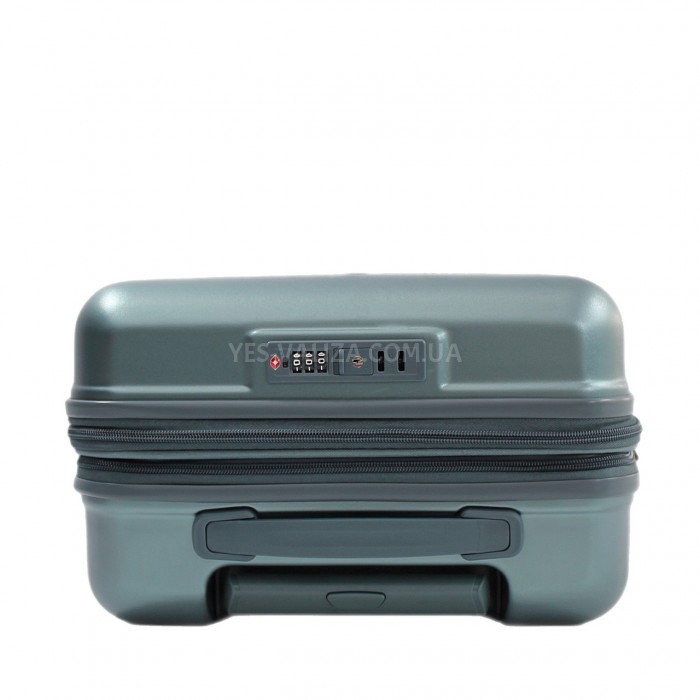 Валіза мала S полікарбонат зелена 55x35x20(+5)см/48л/2.8кг/Airtex 649, фото 6