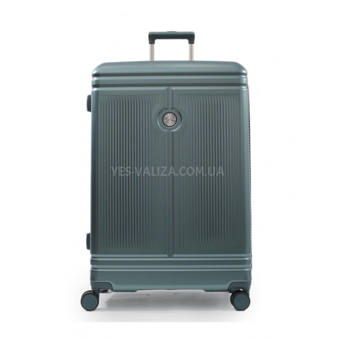 Набор чемоданов Франция (L M S-3шт) поликарбонат зелёный/Airtex 649, фото 3