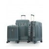 Набор чемоданов Франция (L M S-3шт) поликарбонат зелёный/Airtex 649, фото 11