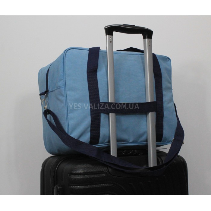 Сумка(ручная кладь) Польша голубая 40х30х20см/24л/0.5кг/Fly 0234, фото 6