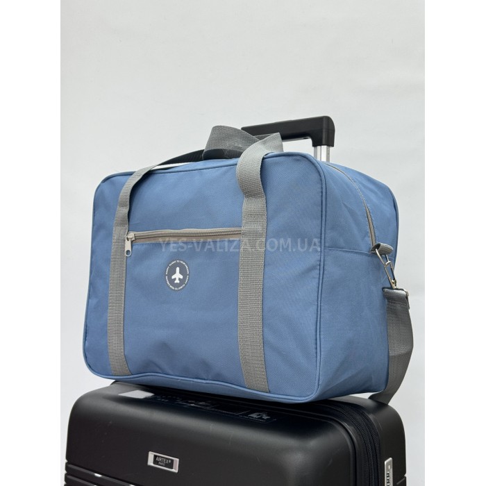 Сумка(ручная кладь) Польша голубая 40х30х20см/24л/0.5кг/Fly 0234, фото 6