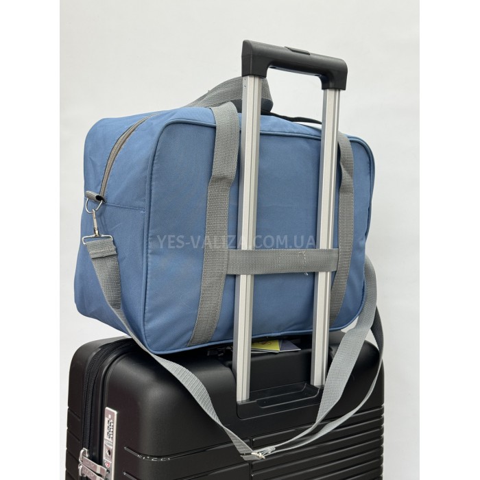 Сумка(ручная кладь) Польша голубая 40х30х20см/24л/0.5кг/Fly 0234, фото 7