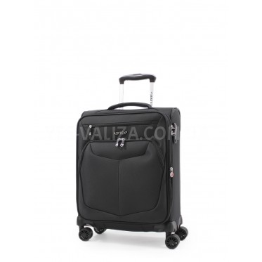 Чемодан ручная кладь S ткань чёрный 55х40х20+5см/43л/2.3кг/Airtex 6903