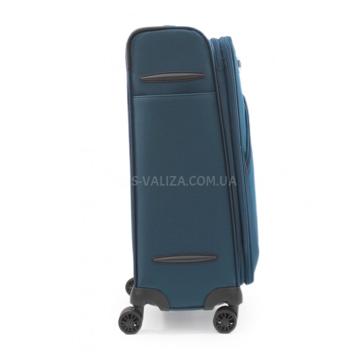 Валіза середня M тканина синя 66х44х29(+5)см/77л/2.7кг/Airtex 6903, фото 5