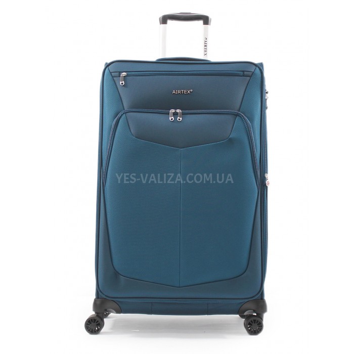 Чемодан большой L ткань синий 79х48х32(+5)см/111л/3кг/Airtex 6903, фото 2