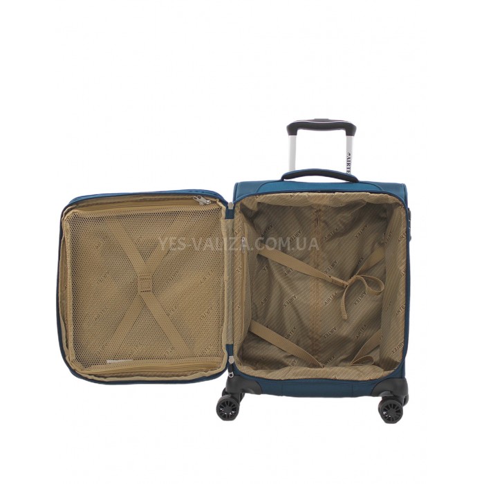 Чемодан ручная кладь S ткань синий 55х40х20+5см/43л/2.3кг/Airtex 6903, фото 10