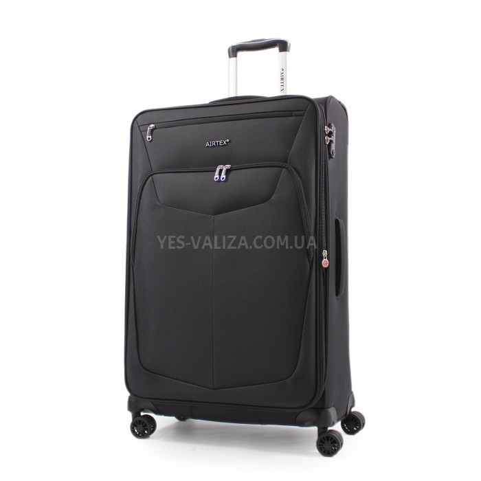 Набір валіз Франція (L M S-3шт) тканина чорний/Airtex 6903, фото 2