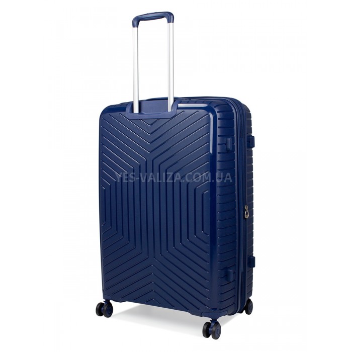 Валіза велика L поліпропілен синя 77х53х32(+5)см/133л/4.4кг/Snowball, фото 3