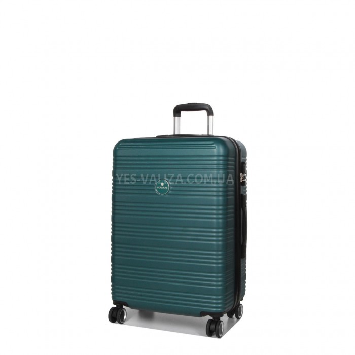 Чемодан Франция малый S зелёный 55х40х25(+5)см/50л/2.9кг/Worldline 805, фото 2