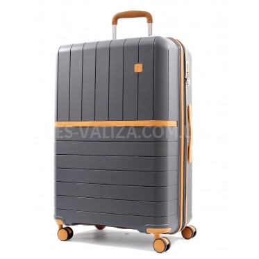 Валіза велика L поліпропілен сіра 78x52x31+5/131л/4.7кг/Snowball 49403