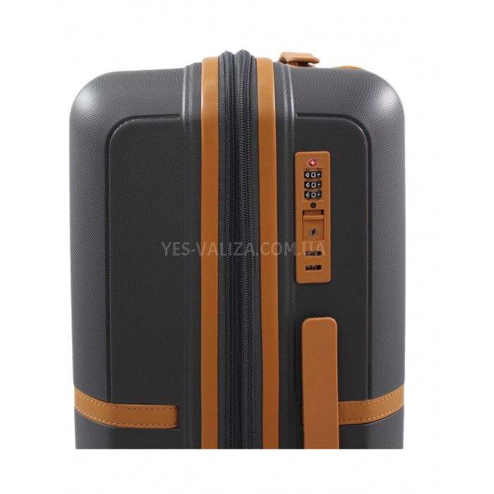 Набор чемоданов Франция (L M S-3шт) полипропилен серый/Snowball 49403, фото 7