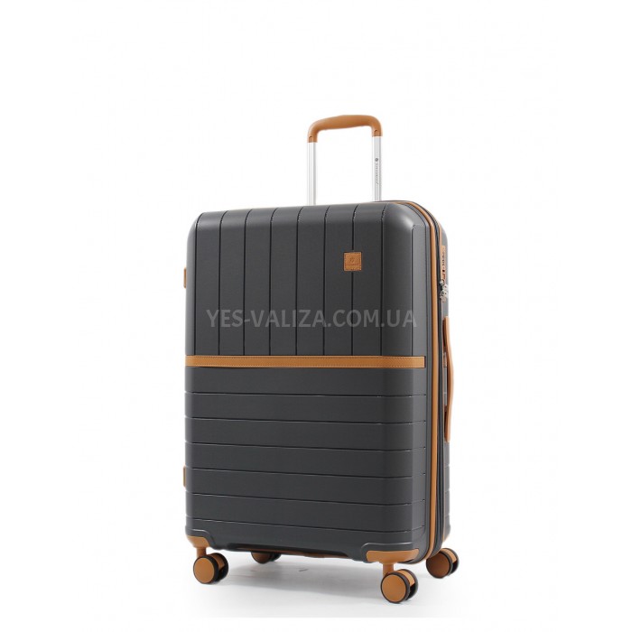 Набір валіз Франція (L M S-3шт) поліпропілен сірий/Snowball 49403, фото 2