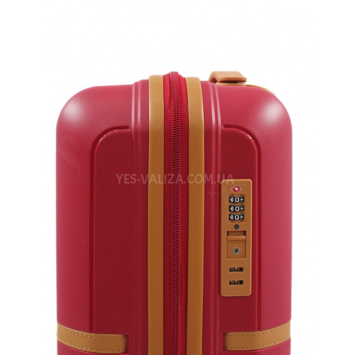 Валіза мала S поліпропілен червона 55х38х22см/40л/2.6кг/Snowball 49403, фото 8