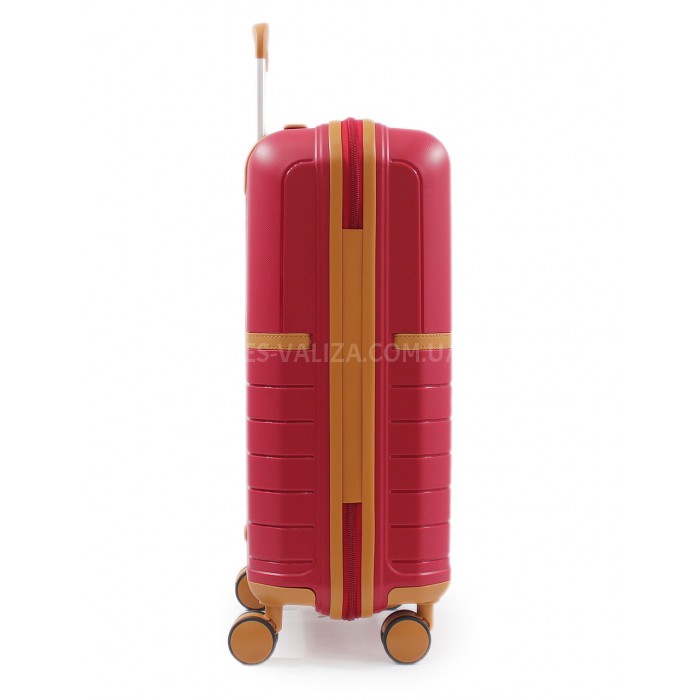 Чемодан малый S полипропилен красный 55х38х22/40л/2.6кг/Snowball 49403, фото 5