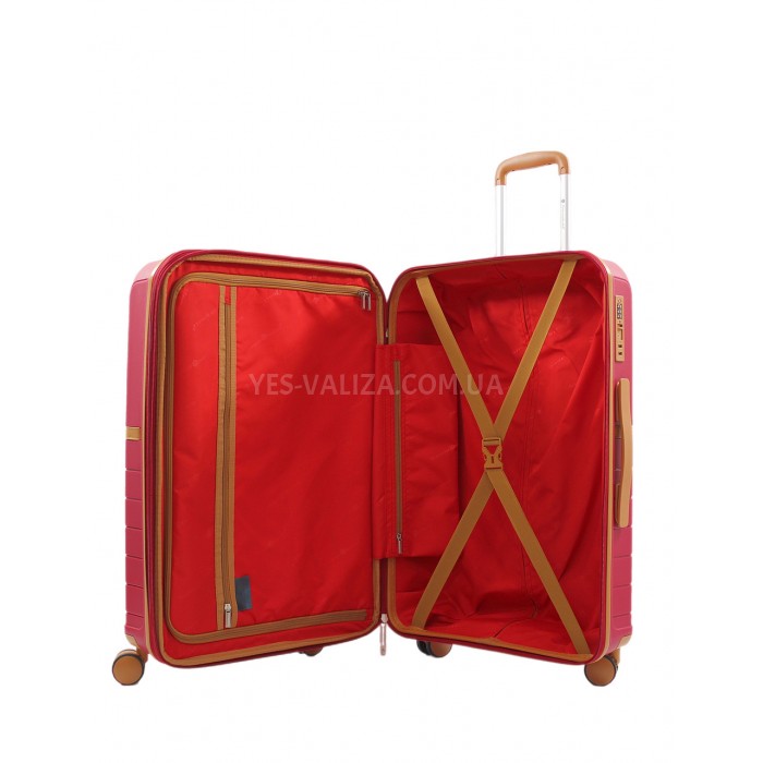 Чемодан малый S полипропилен красный 55х38х22/40л/2.6кг/Snowball 49403, фото 10