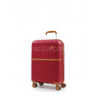 Чемодан малый S полипропилен красный 55х38х22/40л/2.6кг/Snowball 49403