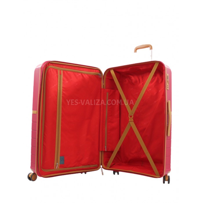 Чемодан большой L полипропилен красный 78x52x31+5см/131л/4.7кг/Snowbal, фото 9