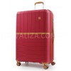 Чемодан большой L полипропилен красный 78x52x31+5см/131л/4.7кг/Snowbal, фото 11