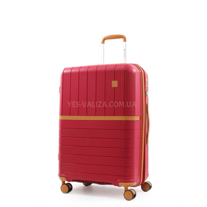 Набор чемоданов Франция (L M S-3шт) полипропилен красный/Snowball49403, фото 2