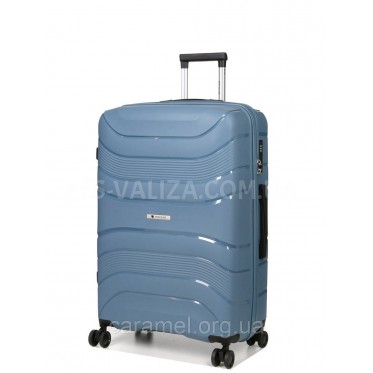 Валіза велика L поліпропілен синя 74х49х29см/95л/3.9кг/Worldline 288