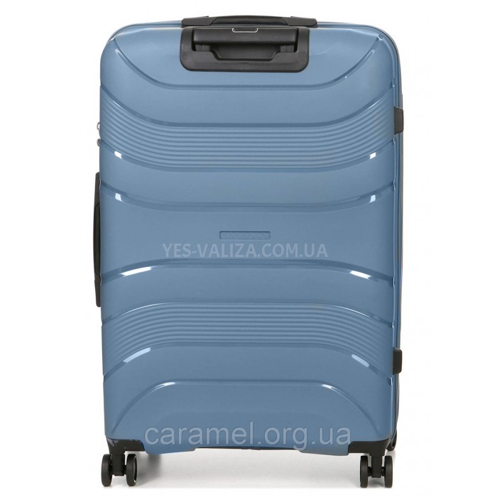 Валіза середня М поліпропілен синя 65х43х25см/63л/3.1кг/Worldline 288, фото 3