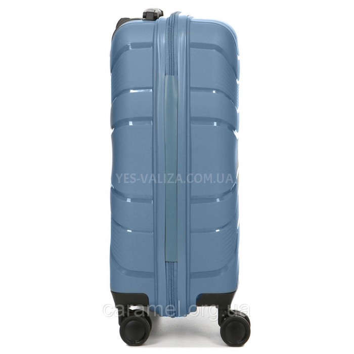 Валіза мала S поліпропілен синя 54x38x22см/40л/2.6кг/Worldline 288, фото 5