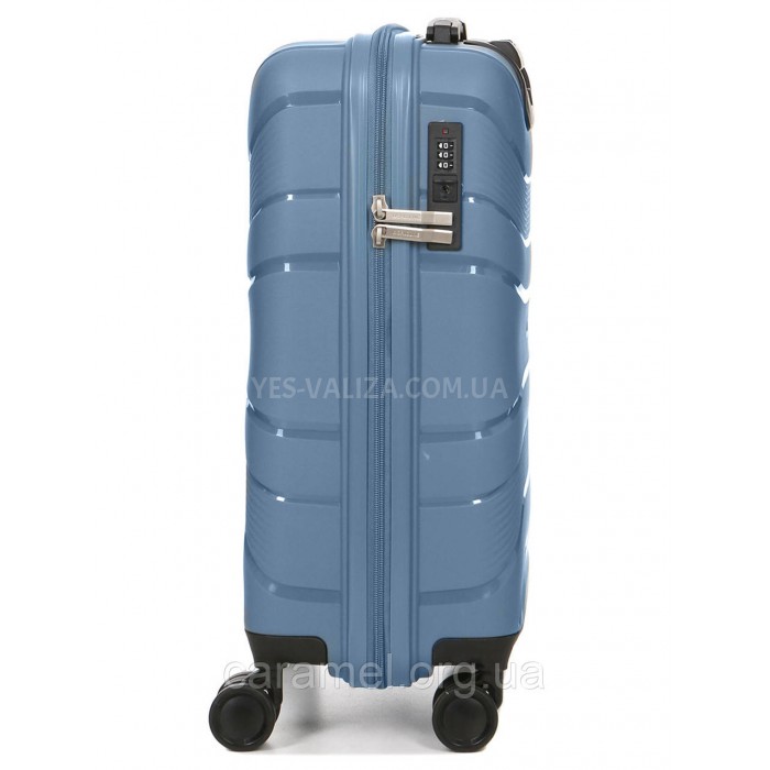 Чемодан малый S полипропилен синий 54x38x22см/40л/2.6кг/Worldline 288, фото 4