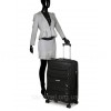 Валіза велика L поліпропілен чорна 74х49х29см/95л/3.9кг/Worldline 288, фото 18