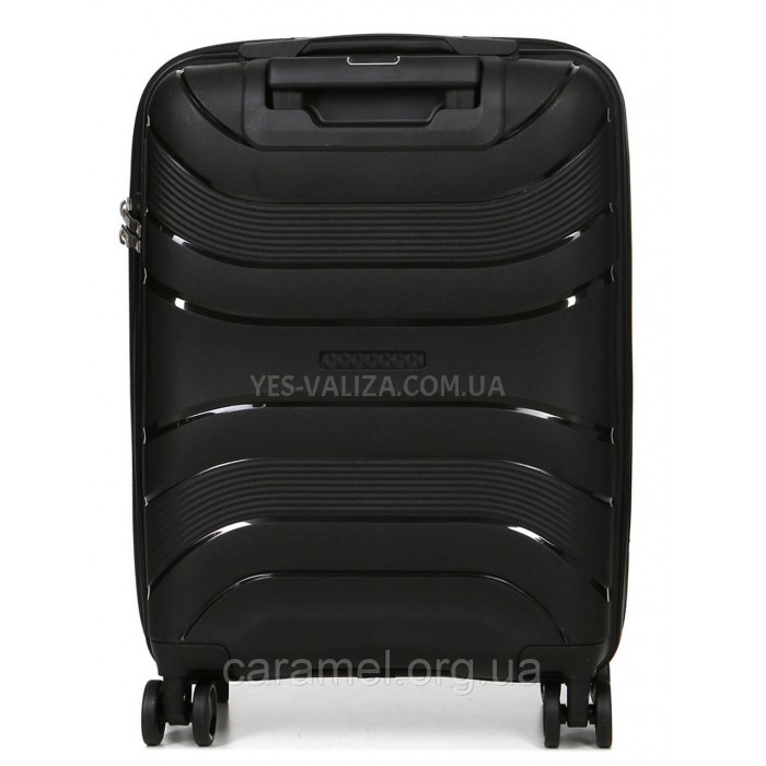 Чемодан малый S полипропилен чёрный 54x38x22см/40л/2.6кг/Worldline 288, фото 3