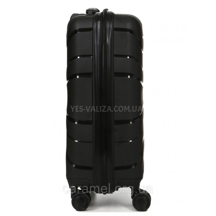 Чемодан малый S полипропилен чёрный 54x38x22см/40л/2.6кг/Worldline 288, фото 5