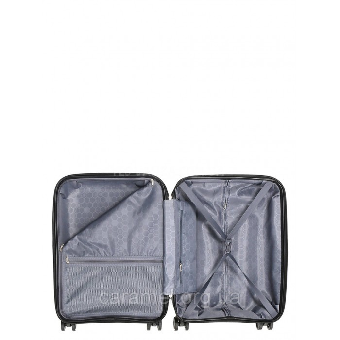 Валіза мала S поліпропілен чорна 54x38x22см/40л/2.6кг/Worldline 288, фото 9