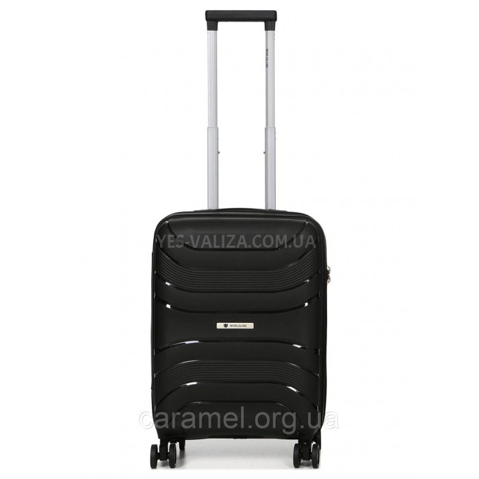 Чемодан малый S полипропилен чёрный 54x38x22см/40л/2.6кг/Worldline 288, фото 1