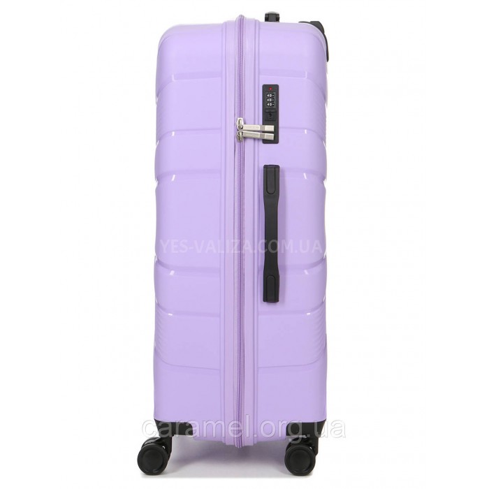 Валіза велика L поліпропілен лаванда 74х49х29/95л/3.9кг/Worldline 288, фото 4