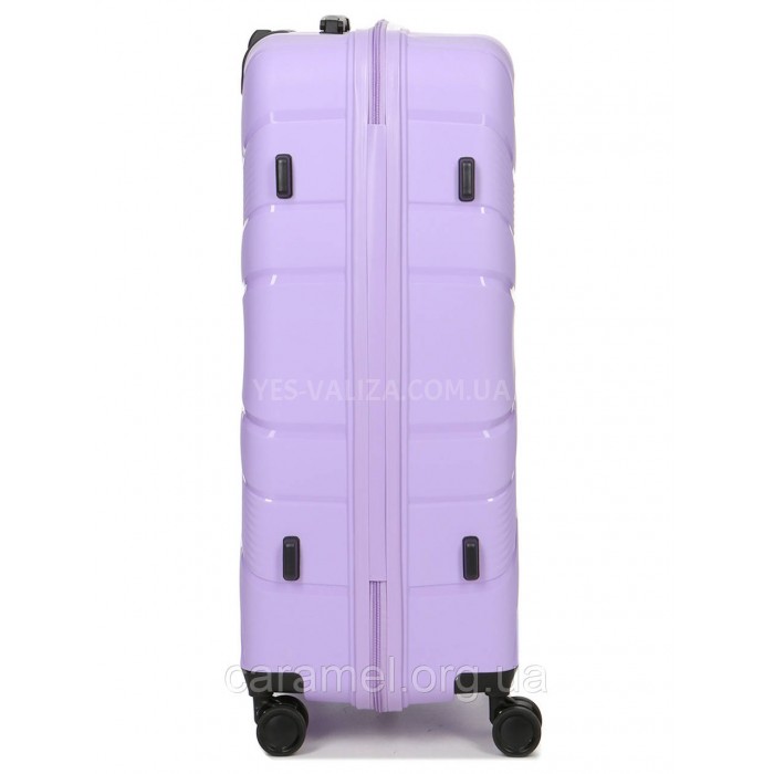 Чемодан большой L полипропилен лаванда 74х49х29/95л/3.9кг/Worldline288, фото 5