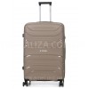 Чемодан большой L полипропилен беж 74х49х29см/95л/3.9кг/Worldline 288, фото 12